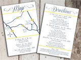Wedding Invite Directions Template Custom Wedding Map and Direction Invitation Insert Printable