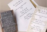Wedding Invite Stamps Personalised Wedding Invitation Rubber Stamp by the