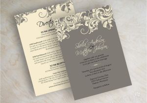Wedding Invites with Pictures Victorian Wedding Invitations Template Best Template