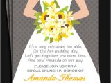 Wedding Lunch Invitation Wording Bridal Gown Invitation Printable or Printed with Free