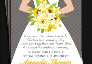 Wedding Lunch Invitation Wording Bridal Gown Invitation Printable or Printed with Free
