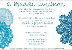 Wedding Lunch Invitation Wording Bridal Shower Invitations Free Bridal Shower Brunch