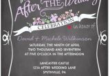 Wedding Party Invitations after Getting Married after Wedding Party Invitation Wording Cobypic Com