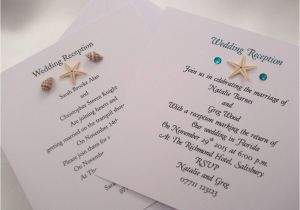 Wedding Party Invitations after Getting Married Personalised evening Reception Wedding Invitations Beach
