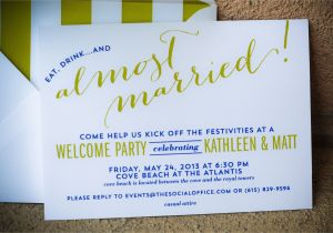 Wedding Welcome Party Invitation Bahamas Wedding Wel E Party Invitations I Custom by Nico