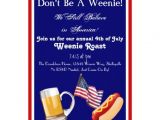 Weenie Roast Birthday Invitations 4th Of July Weenie Roast Invitations Zazzle