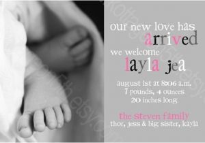 Welcome Baby Girl Party Invitations Unavailable Listing On Etsy