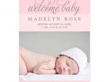 Welcome Baby Party Invitations Welcome Baby Girl Photo Birth Announcement Zazzle