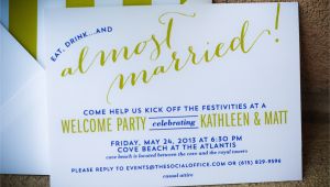 Welcome Party Wedding Invitation Wording Bahamas Wedding Welcome Party Invitations I Custom by Nico