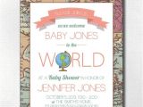 Welcome to the World Baby Shower Invitations Wel E to the World Baby Shower Invitation Travel