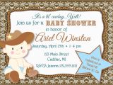 Western Baby Boy Shower Invitations Lil Cowboy Baby Shower Invitation Sbgb90