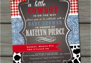 Western Baby Shower Invites Cowboy Baby Shower Invitation Paisley Baby Shower
