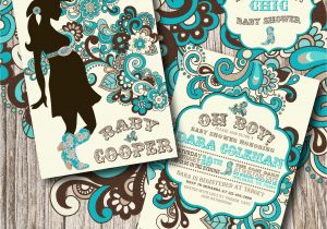 Western Baby Shower Invites Cowboy Baby Shower Thank Image