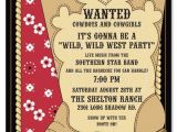 Western theme Party Invitation Template Cowboy Invitations Template Best Template Collection