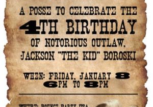 Western theme Party Invitation Template Free 20 5×7 Wanted Poster Western themed Birthday Party by