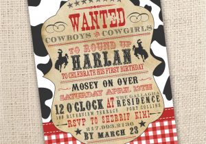 Western theme Party Invitation Template Western Invitation Free Template