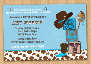 Western themed Baby Shower Invitations Western Baby Shower Invitations Template Resume Builder