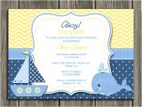 Whale themed Baby Shower Invitations Nautical theme Baby Shower Invitations Nickhaskins