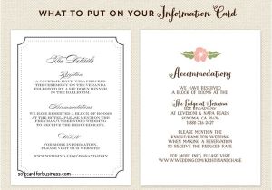 What Do You Put In Wedding Invitations Wedding Invitation New What Information Do You Put On A