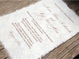 What Paper to Use for Wedding Invitations Mulberry Paper Wedding Invitation Handmade Paper Eco
