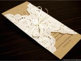 What Paper to Use for Wedding Invitations Rustic Chic Wedding Invitation Sample Paper Doily Doilies