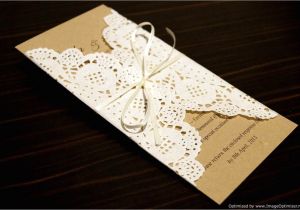 What Paper to Use for Wedding Invitations Rustic Chic Wedding Invitation Sample Paper Doily Doilies
