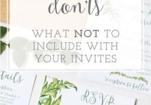 What to Include In A Wedding Invitation Wedding Invitation Unique What Information Should Be