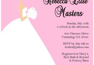 What to Say In A Bridal Shower Invitation Bridal Shower Invitations Custom Bridal Shower