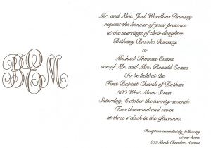 What to Write In A Wedding Invitation Simply southern Wedding