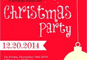 What to Write On A Christmas Party Invitation Christmas Party Invitation Wordings Wordings and Messages