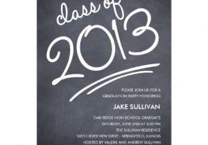 What to Write On A Graduation Invitation Chalkboard Writing Graduation Invitation From Zazzlecom
