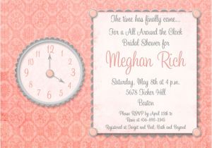 What to Write On Bridal Shower Invite Time Of Day Bridal Shower Invitation Design Hostess Write