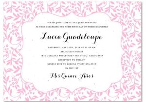 What to Write On Quinceanera Invitations Garden Quinceanera Invitations On Seeded Paper Cheery