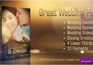 Whatsapp Wedding Invitation Template after Effects Videohive Wedding Pack Lovely Memories after Effects