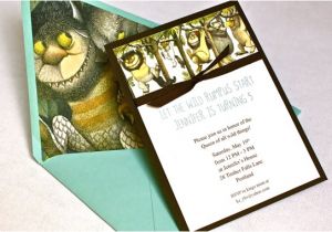 Where the Wild Things are Birthday Invitation Template where the Wild Things are Birthday Invitation Grosgrain