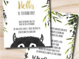 Where the Wild Things are Birthday Invitation Template where the Wild Things are Birthday Invitation Let the Wild
