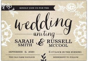 Where to Buy Wedding Invitations In Store Fancy Burlap Wedding Invitations Paperstyle
