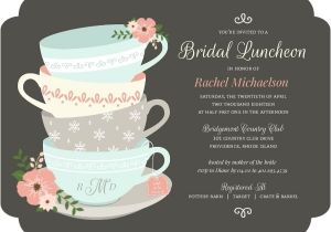 Whimsical Tea Party Invitations Whimsical Tea Cups Bridal Shower Invitation Bridal