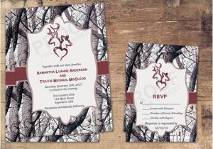 White Camo Wedding Invitations Winter Camo Deer Head Country Wedding Invitations by