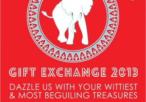 White Elephant Christmas Party Invitations Templates White Elephant Gift Exchange Free Printable Invitation