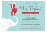White Elephant Christmas Party Invitations Templates White Elephant Invitation Christmas Party Invite