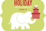 White Elephant Christmas Party Invitations Templates White Elephant Party Invitation Green Circle White