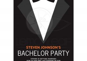 Who Gets Invited to Bachelor Party Bachelor Party Invitation with Bow Tie Bold and Modern
