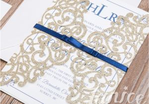 Wholesale Wedding Invitation Albums Classic Lace Glitter Paper wholesale Wedding Invitation