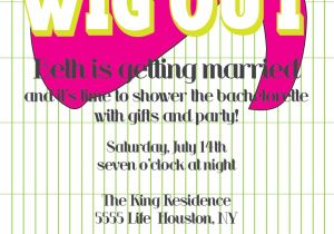 Wig Party Invitations Wig Party Invite White Wigs Online