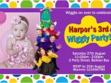 Wiggles Birthday Invitation Template Personalised Wiggles Dorothy the Dinosaur Tinkerbell Party