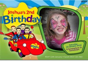 Wiggles Birthday Invitation Template Se430 themed Birthday Wiggles Big Red Car Boys