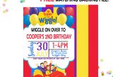 Wiggles Birthday Invitation Template Wiggles Invitation Wiggles Birthday Party Etsy