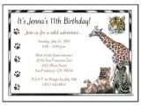 Wild Animal Birthday Party Invitations Jungle or Safari Wild Animals Birthday Party Invitation