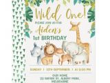 Wild One Birthday Invitation Template Free Boys Wild One Safari First Birthday Invitation Zazzle Com